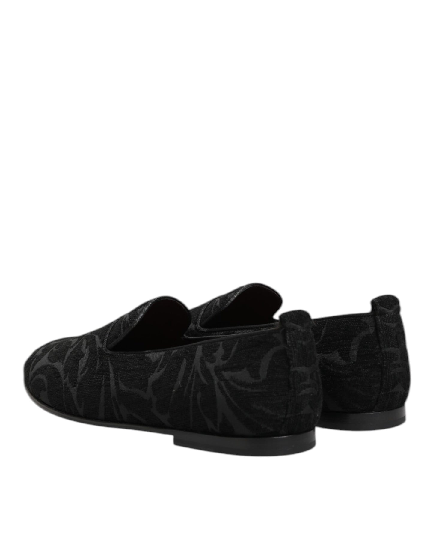 Dolce & Gabbana Brocade Loafers Zwart Collectie Luxe