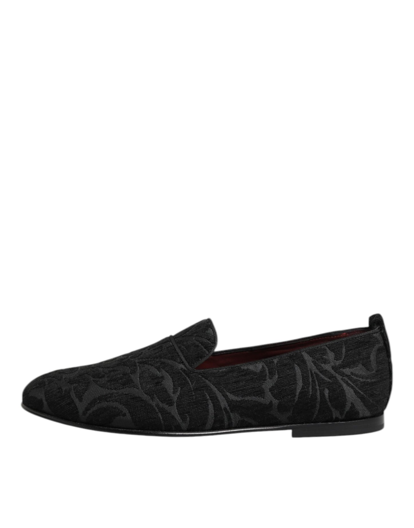 Dolce & Gabbana Brocade Loafers Zwart Collectie Luxe