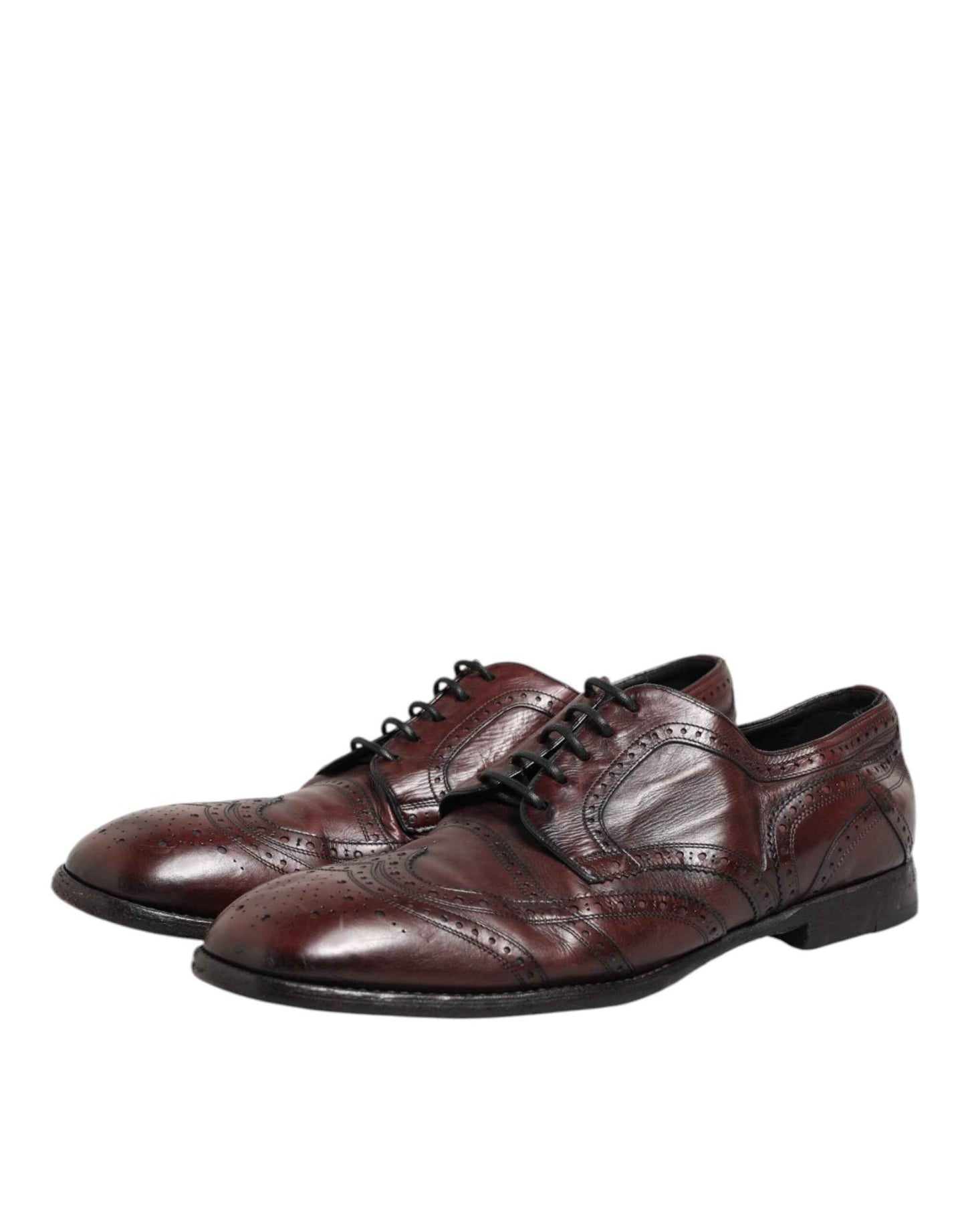 Dolce & Gabbana Derby Schoenen Leer Bordeaux Maat 42