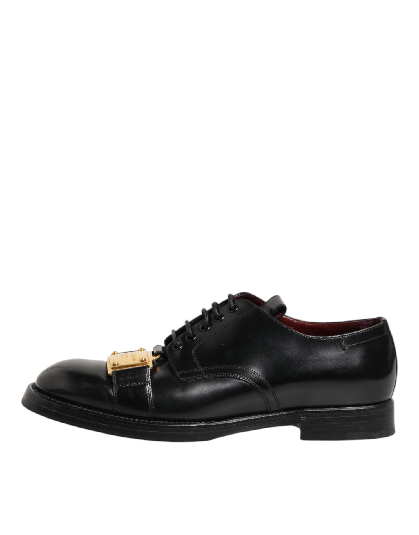 Dolce Gabbana Lederen Schoenen Met Veters Zwart Luxe