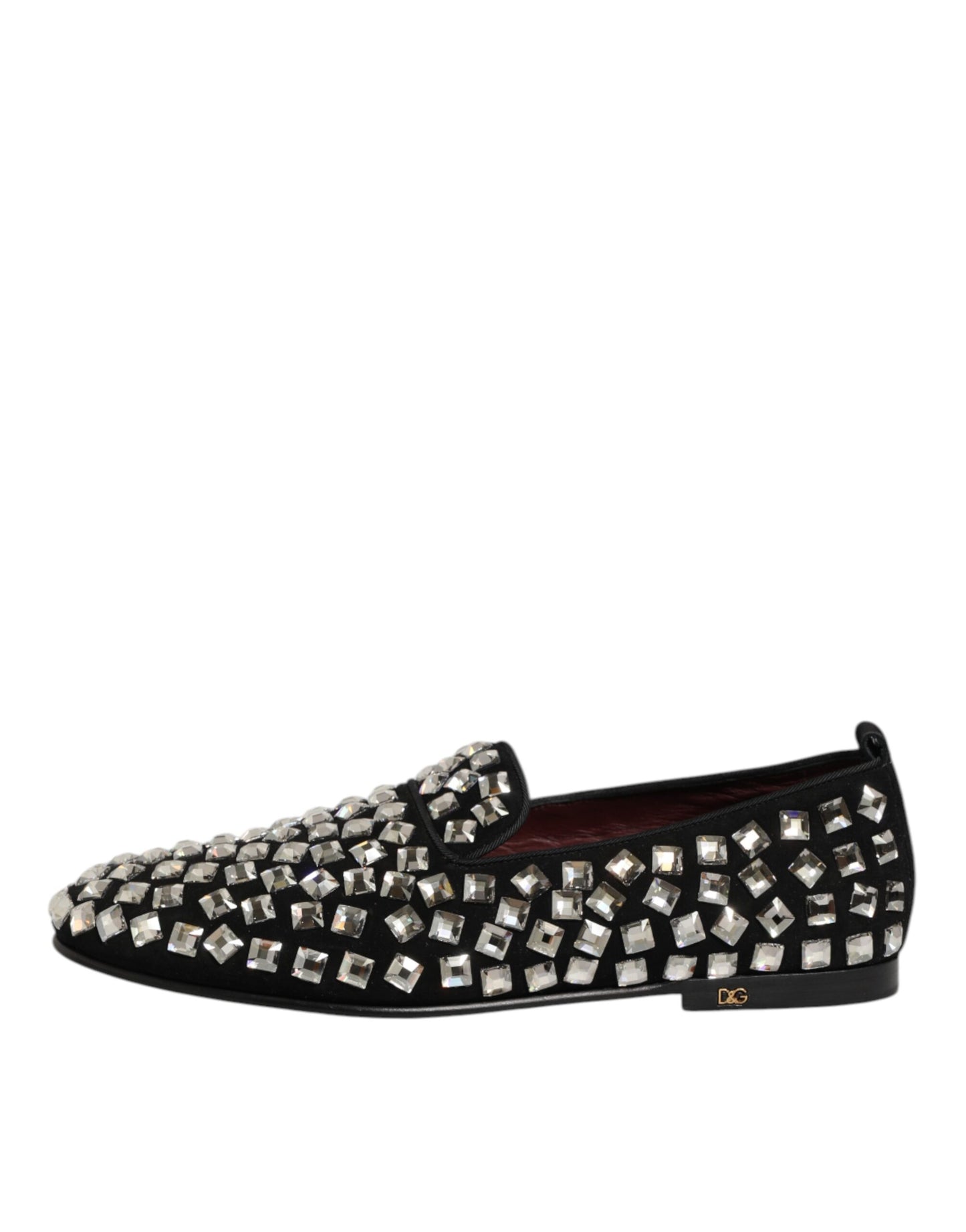 Loafers Dolce & Gabbana Suede Kristallen Heren – Zwart