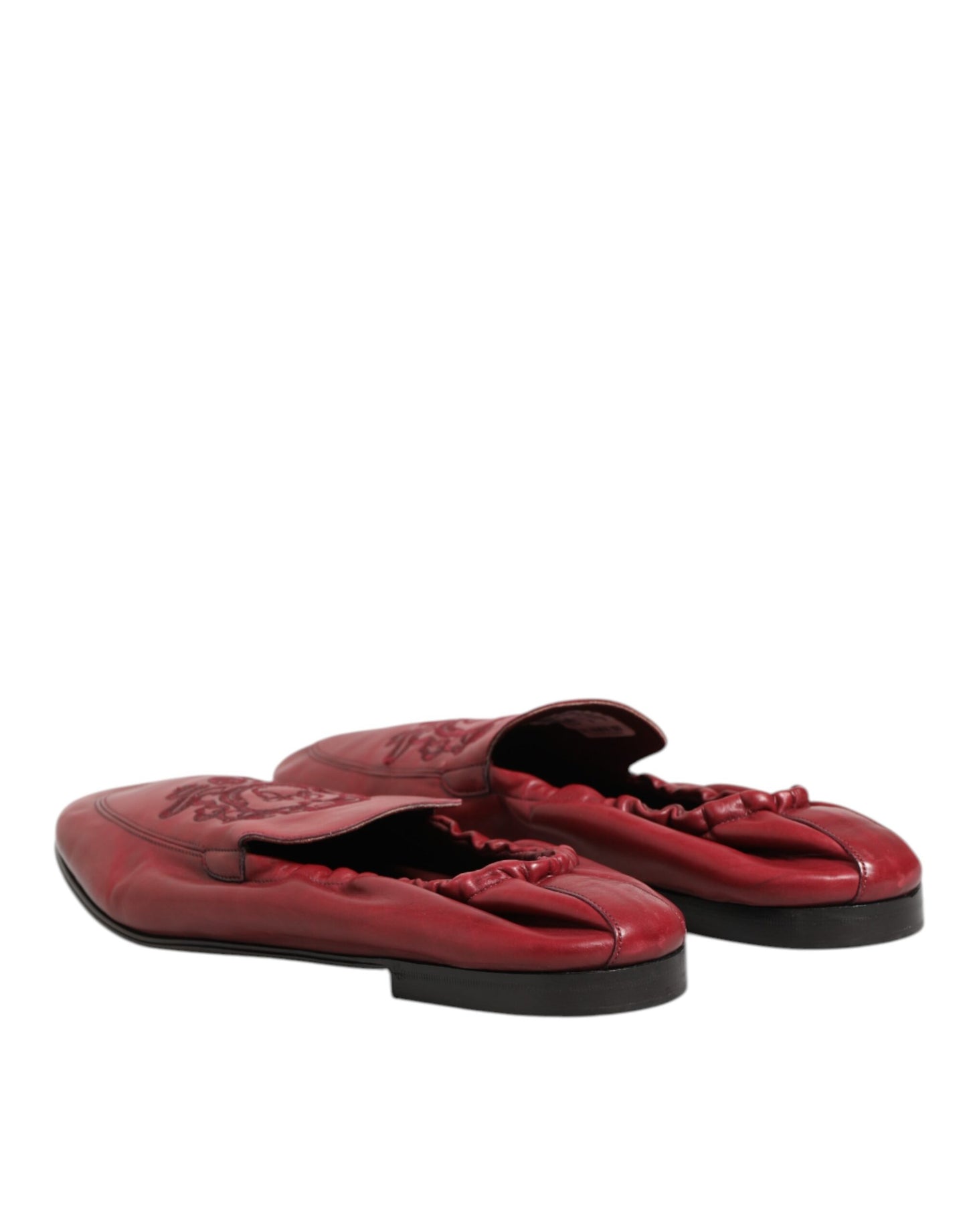 Dolce & Gabbana Loafers Slippers Leather Schoenen - Rood/42