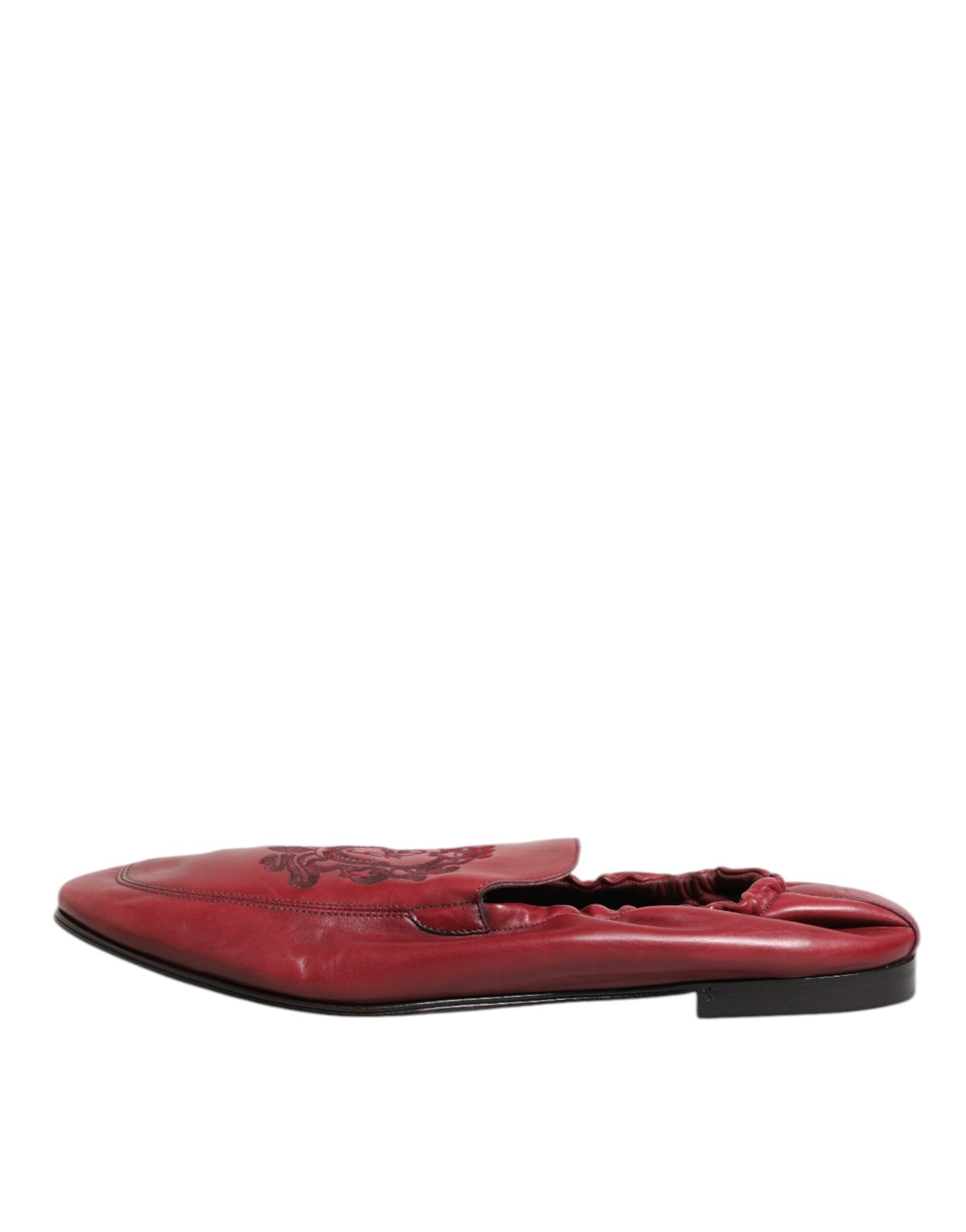Dolce & Gabbana Loafers Slippers Leather Schoenen - Rood/42