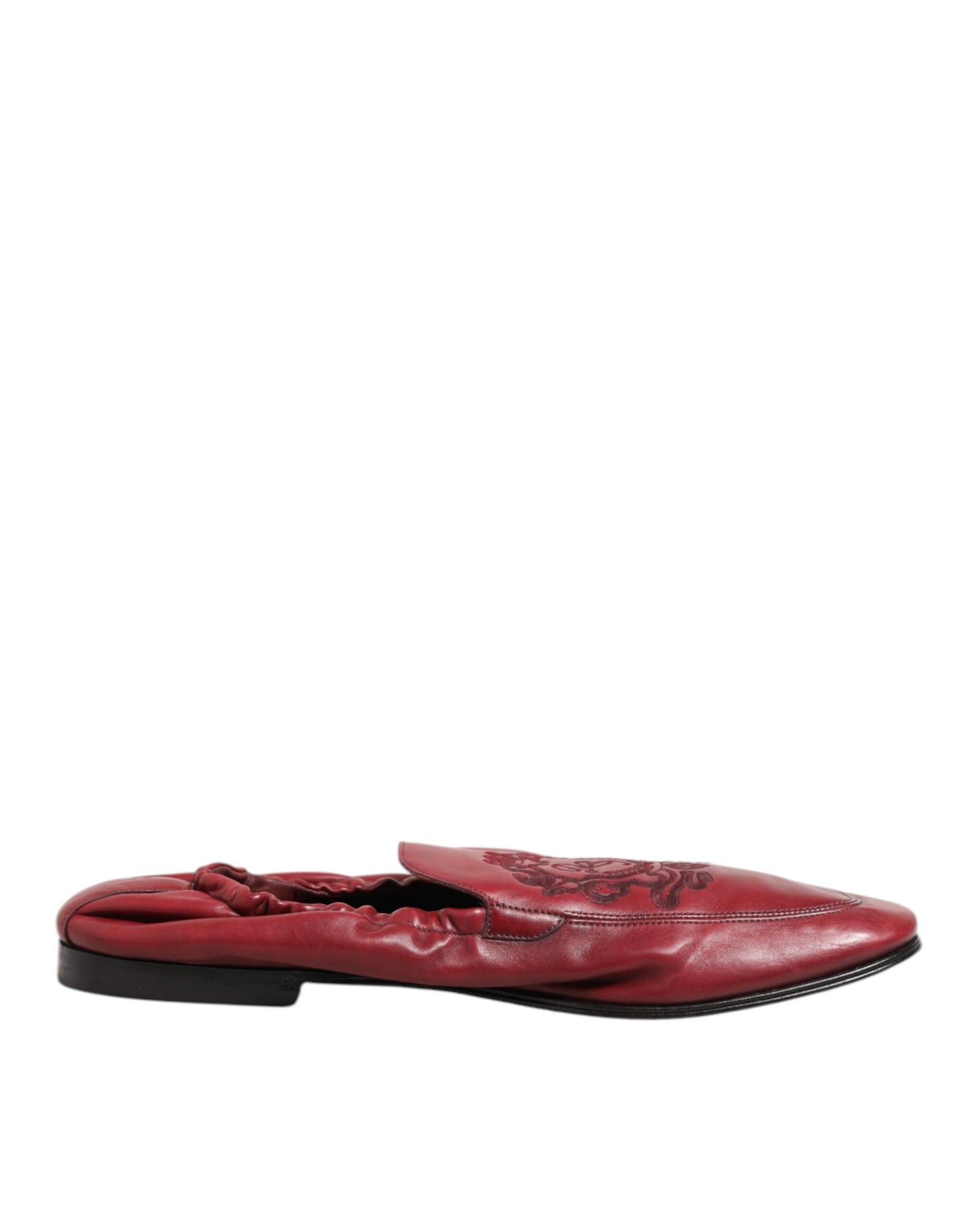 Dolce & Gabbana Loafers Slippers Leather Schoenen - Rood/42
