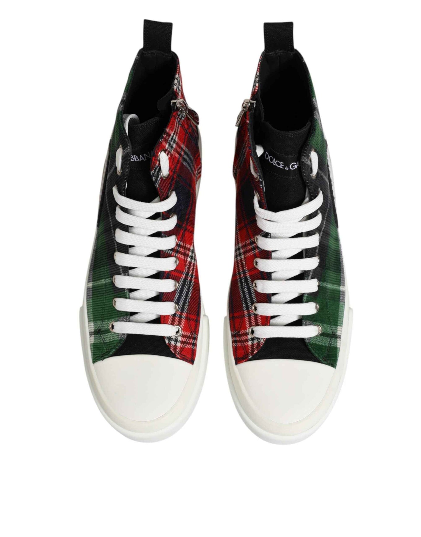 Dolce & Gabbana DG Logo Hoge Top Sneakers Katoen Multicolor