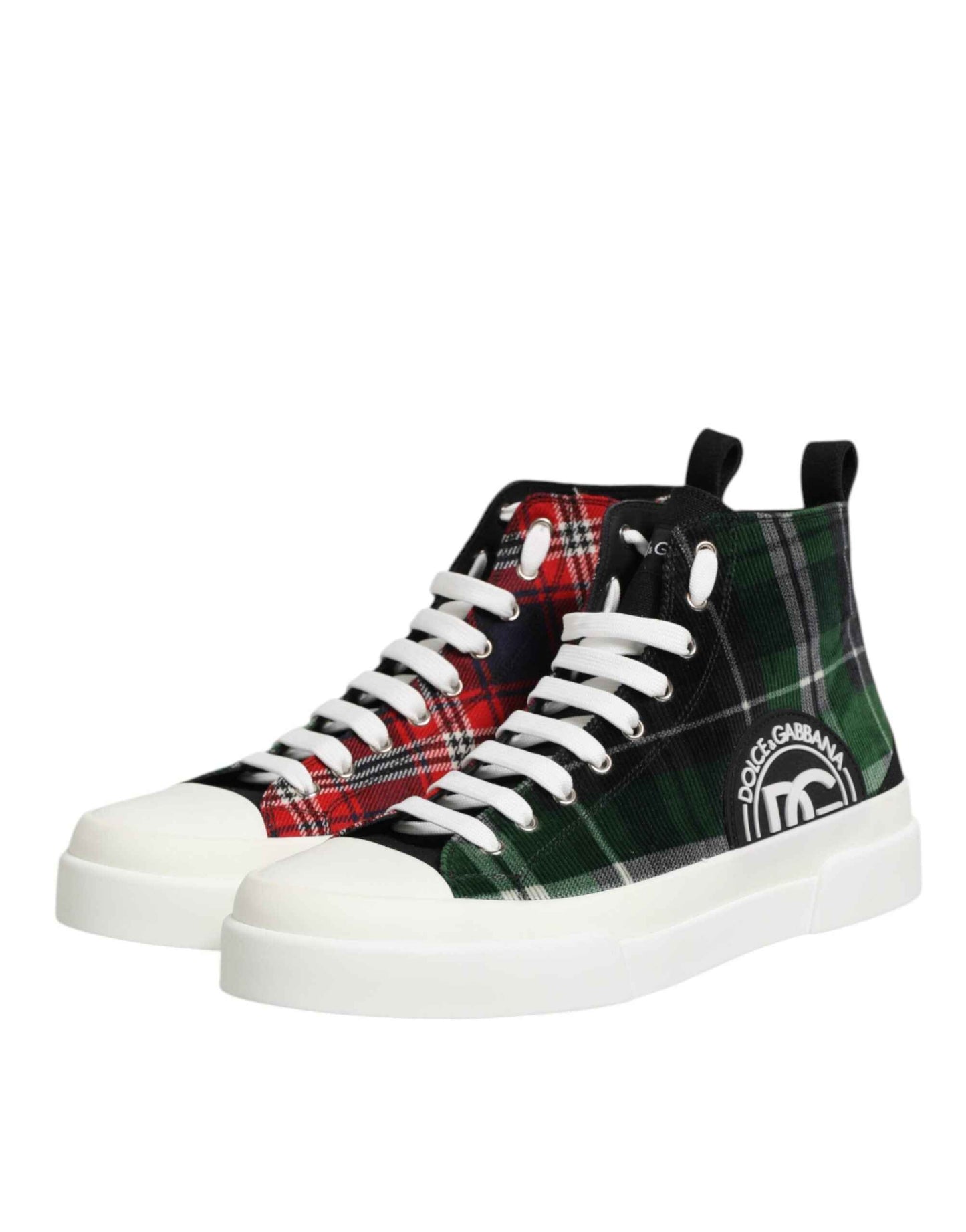 Dolce & Gabbana DG Logo Hoge Top Sneakers Katoen Multicolor