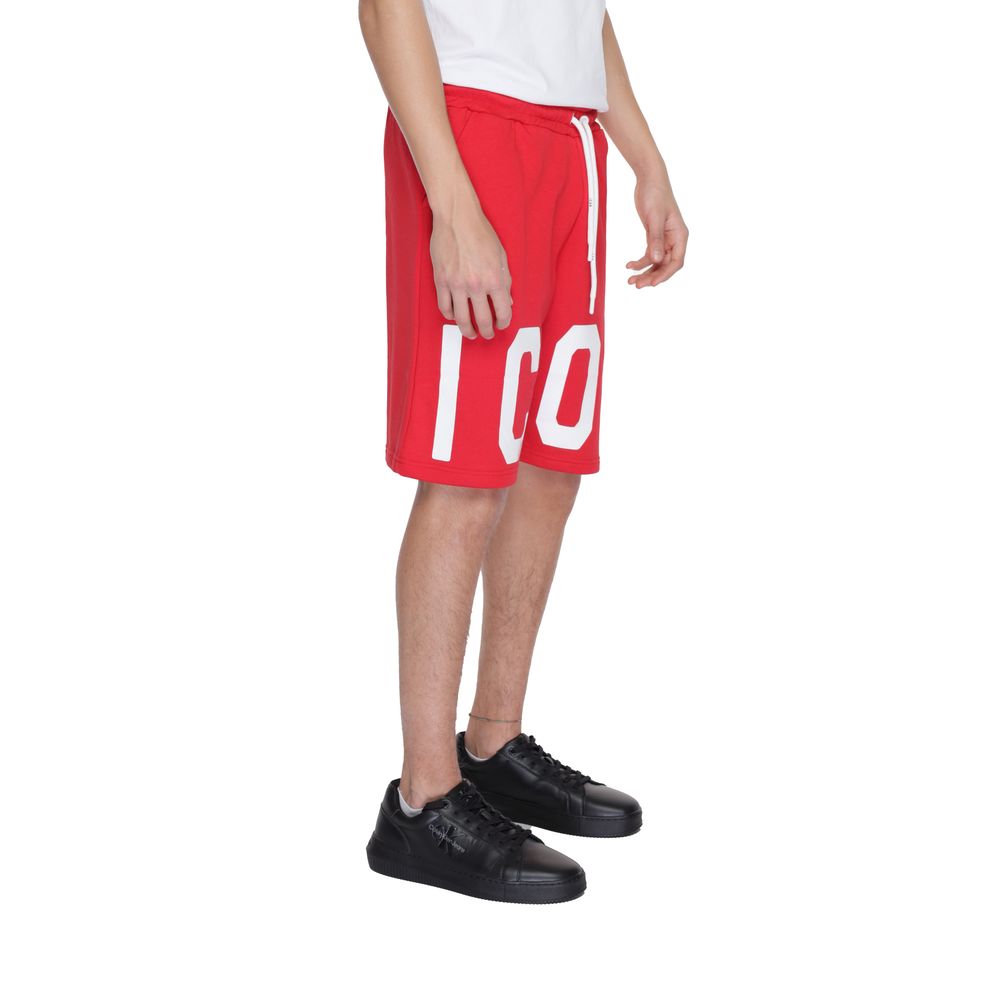 Icon Rood Katoen Bermuda Shorts Luxe Collectie Zomer