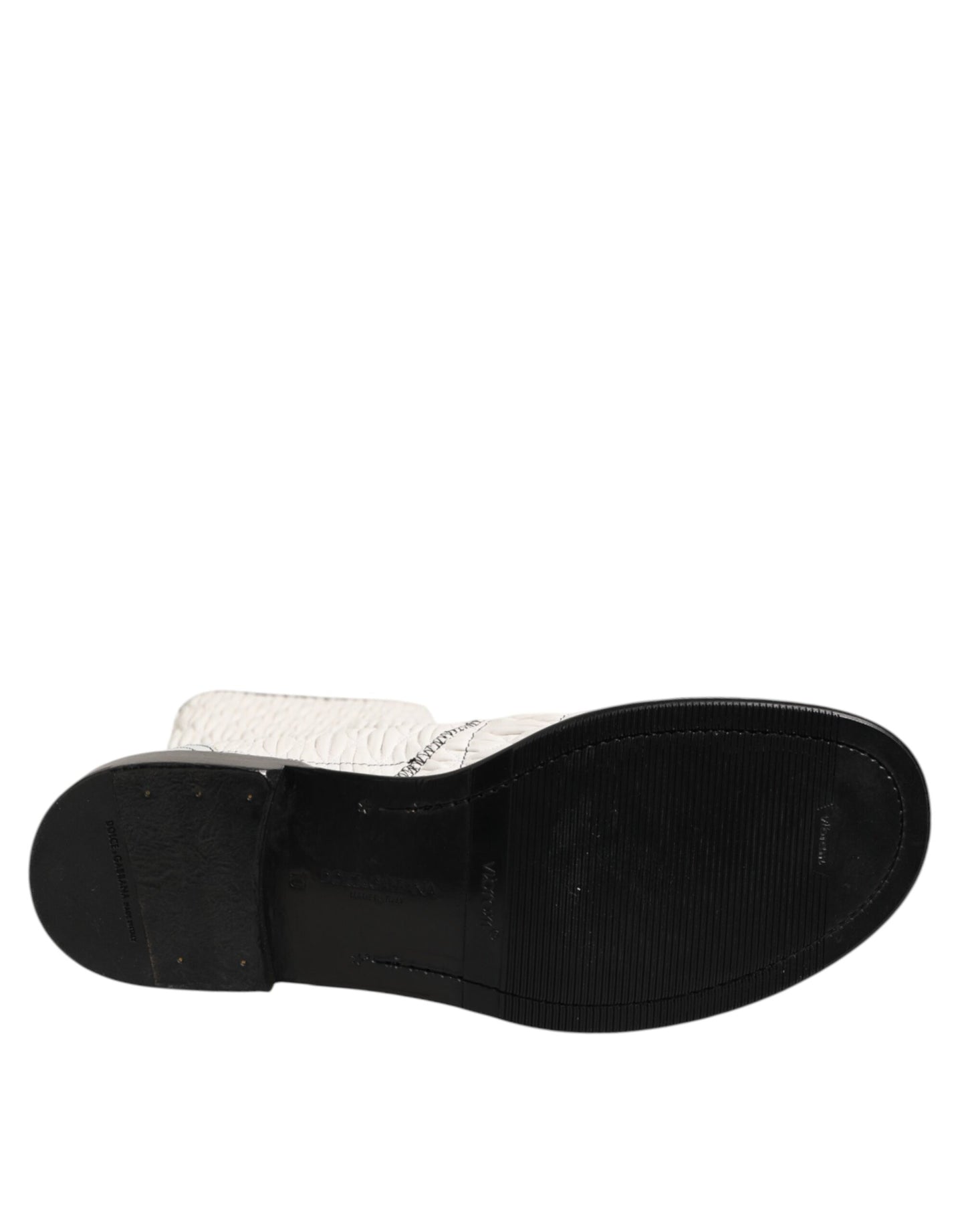 Dolce & Gabbana Mid Calf Boots Lambskin – Wit/Mid Calf