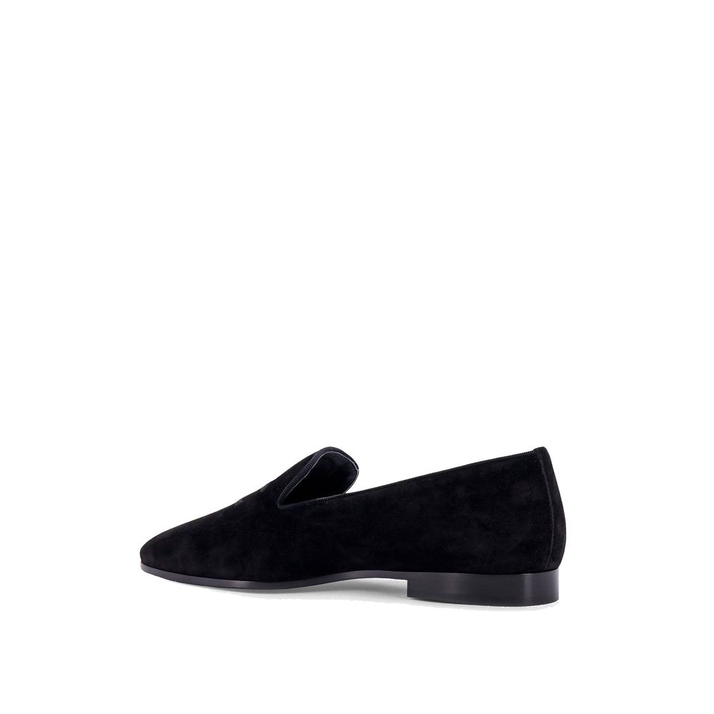 Celine Fluwelen Loafers 100 Kalfsleer Heren Luxueuze Zwart