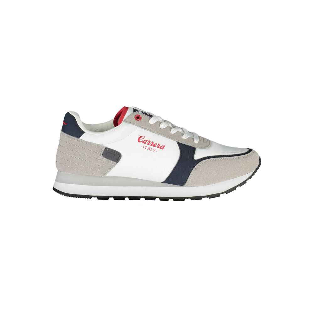 Carrera White Polyester Sneaker