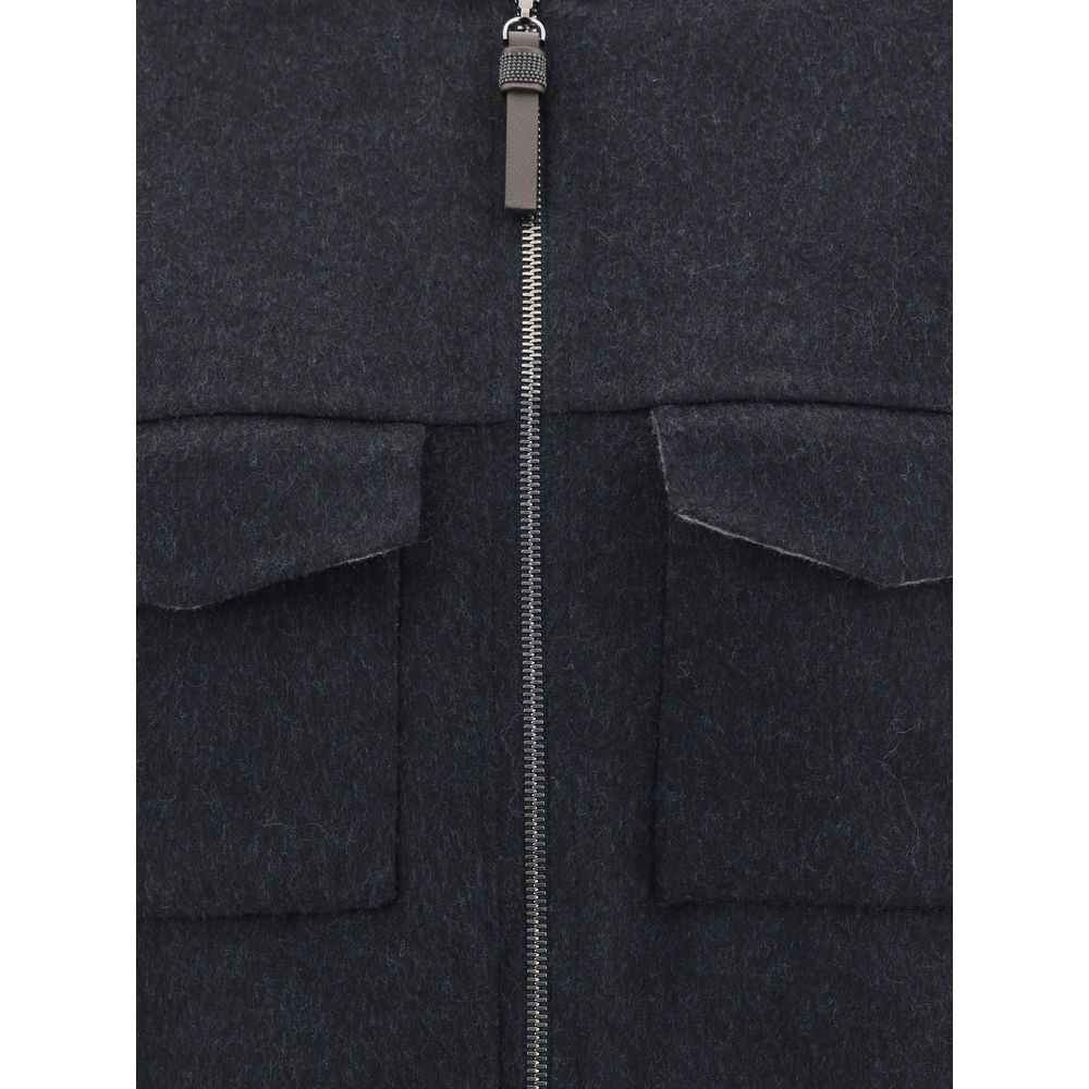 Brunello Cucinelli Virgin Wol Jas Luxe Edition Collectie
