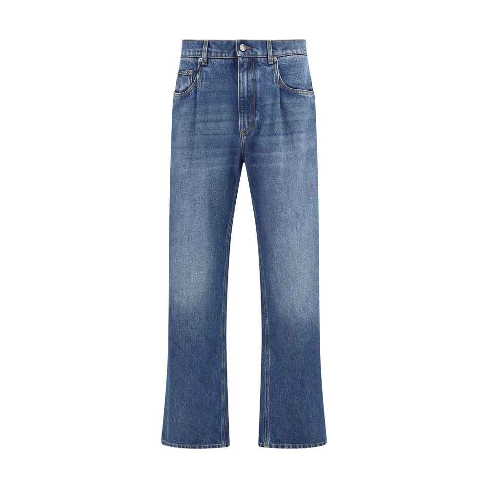 Dolce Gabbana Denim Jeans Oversized Indigo Luxe Stijl