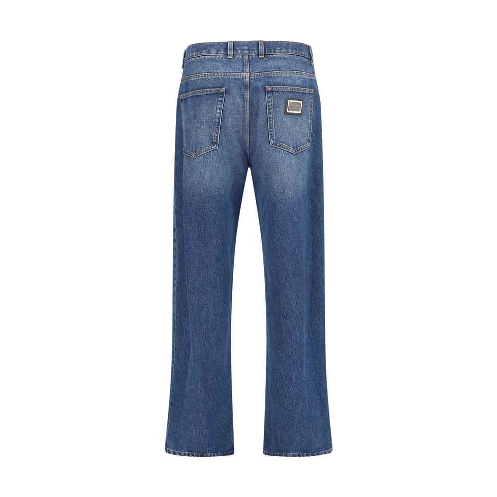 Dolce Gabbana Denim Jeans Oversized Indigo Luxe Stijl