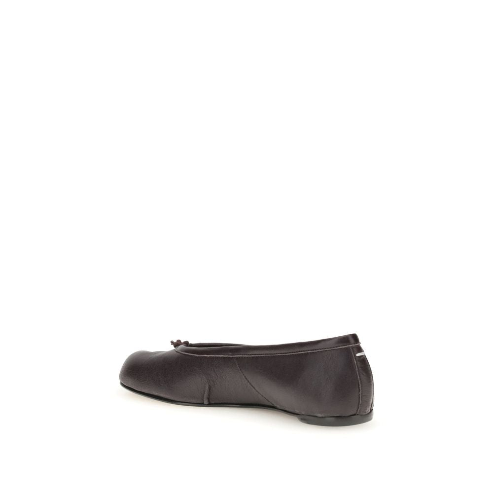 Margiela Tabi Ballerinas Leren Zwart Luxe Minimalistisch