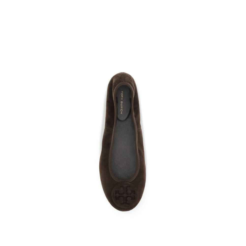 Tory Burch Minnie Travel Ballet Suede Ballerinas Luxe