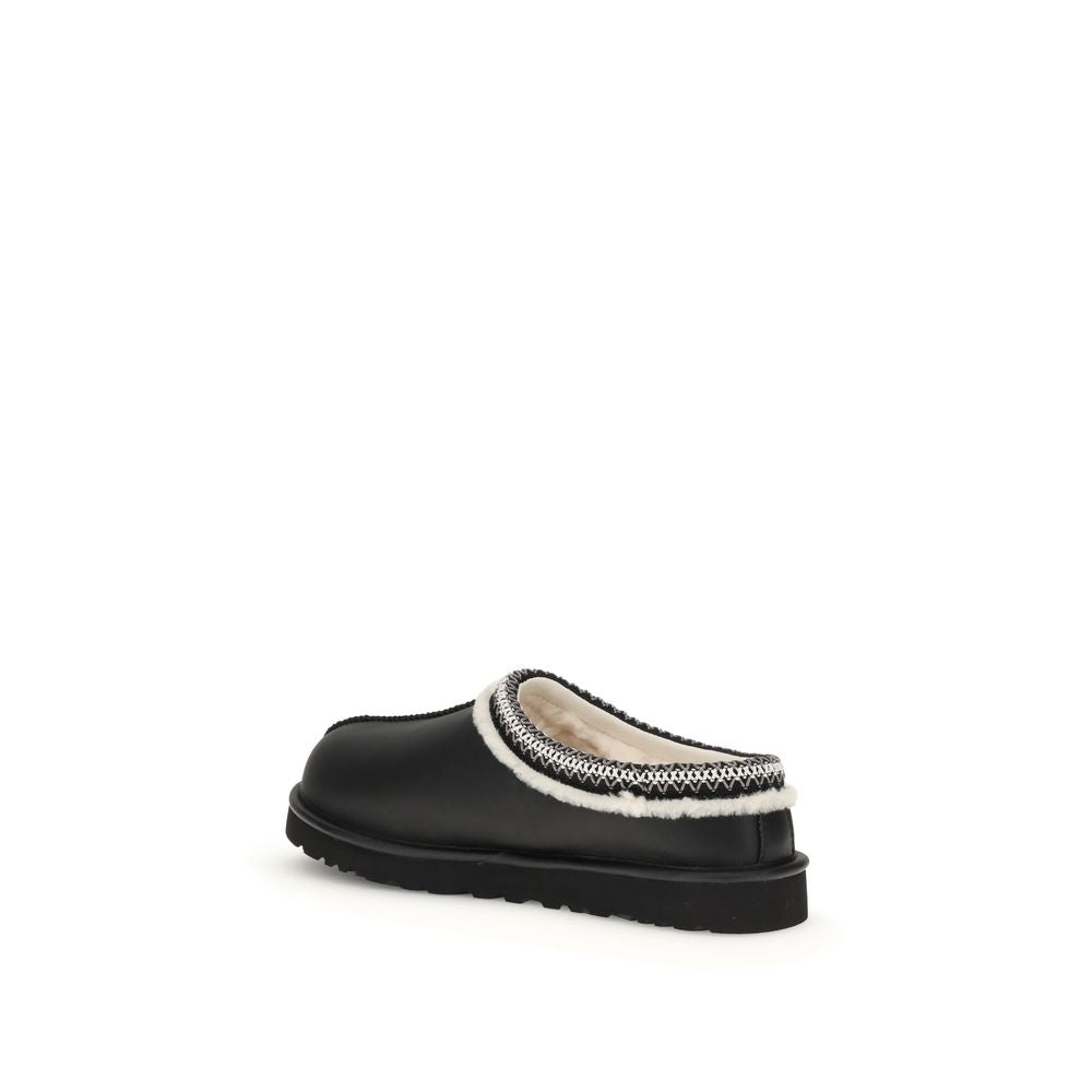 UGG Tasman Noir Mules Leer Suède – Noir Elegante Comfort