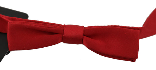 Dolce &amp; Gabbana Élégant nœud papillon en soie rouge
