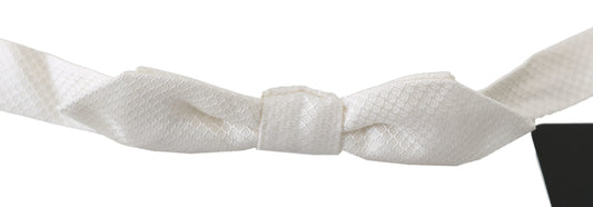 Nœud papillon élégant en soie blanche Dolce &amp; Gabbana