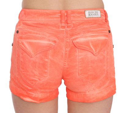 Mini short taille moyenne orange chic PLEIN SUD