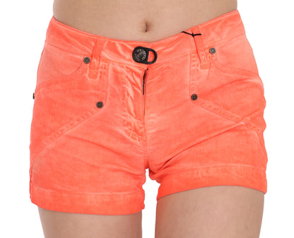 Mini short taille moyenne orange chic PLEIN SUD