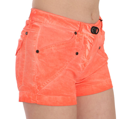 Mini short taille moyenne orange chic PLEIN SUD