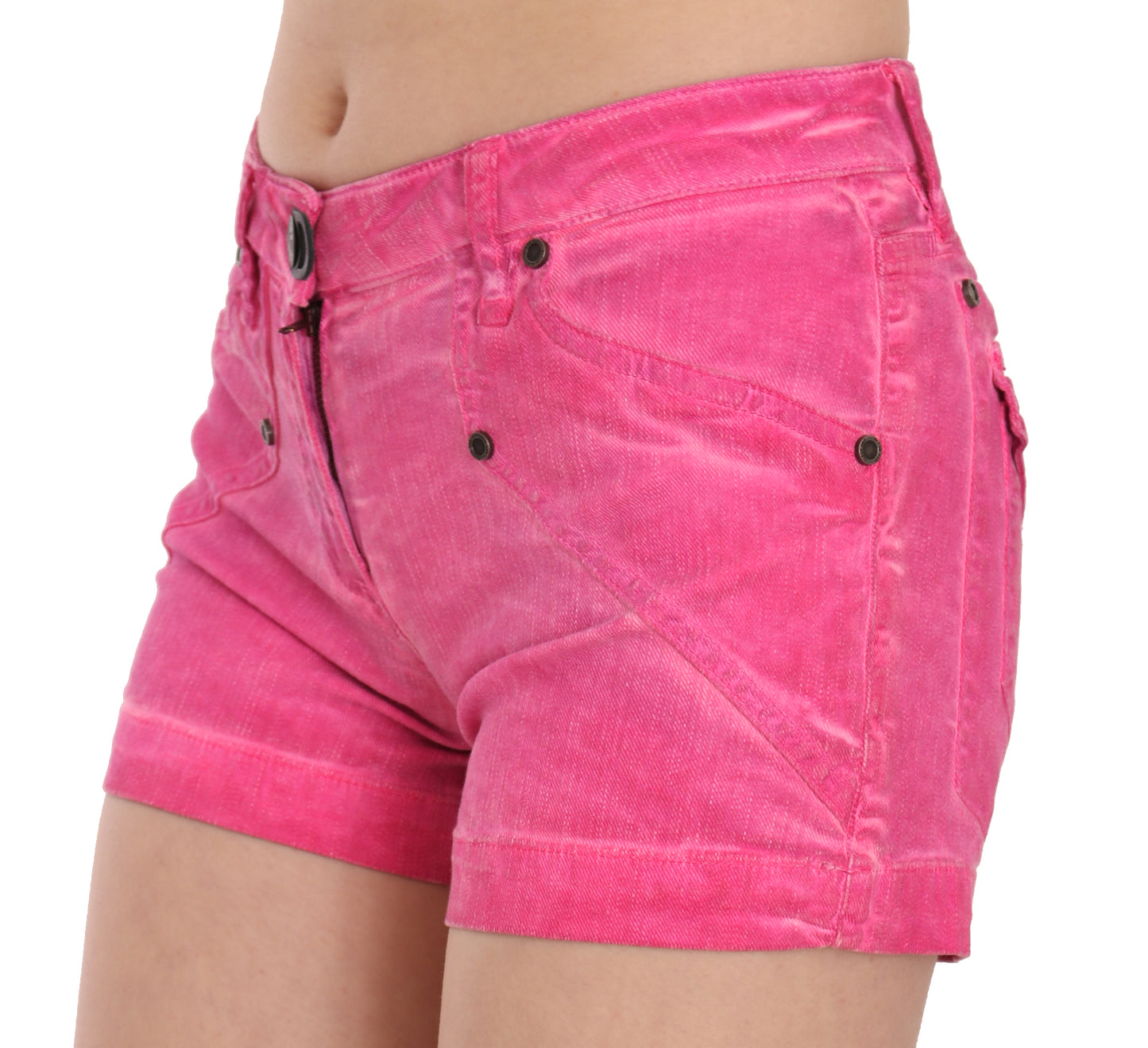 PLEIN SUD - Mini short taille moyenne rose chic
