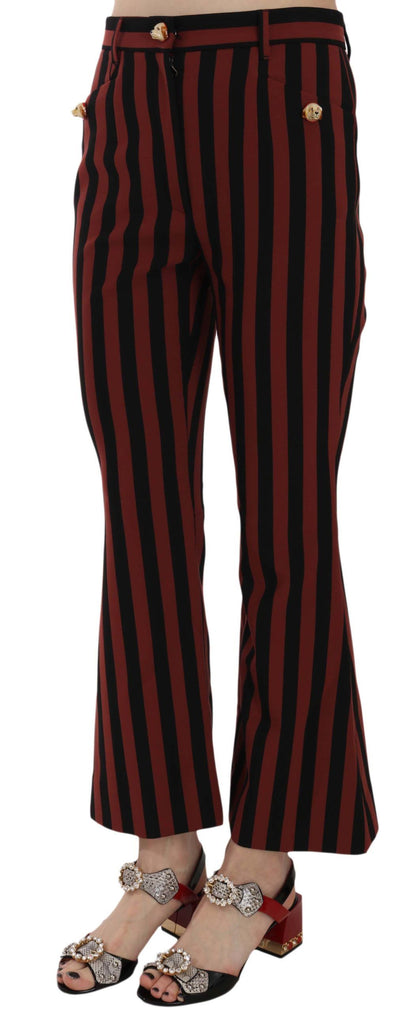 Dolce & Gabbana Elegant Cropped Flared Trousers by Dolce & Gabbana