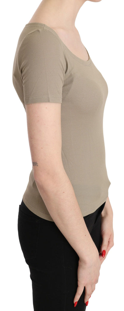 Débardeur en nylon gris chic GF Ferre avec une touche design