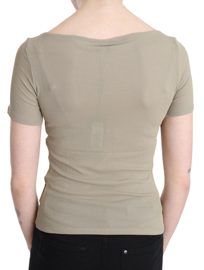 Débardeur en nylon gris chic GF Ferre avec une touche design