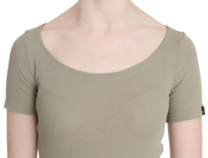Débardeur en nylon gris chic GF Ferre avec une touche design