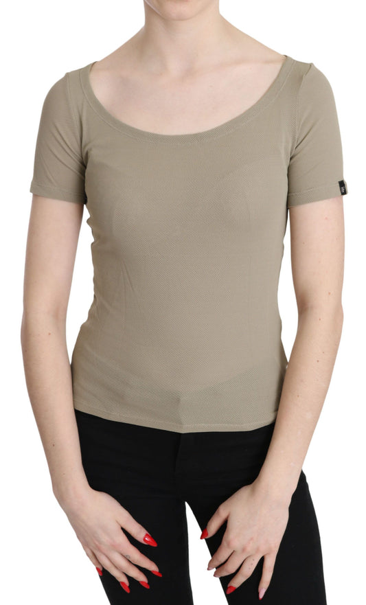 Débardeur en nylon gris chic GF Ferre avec une touche design