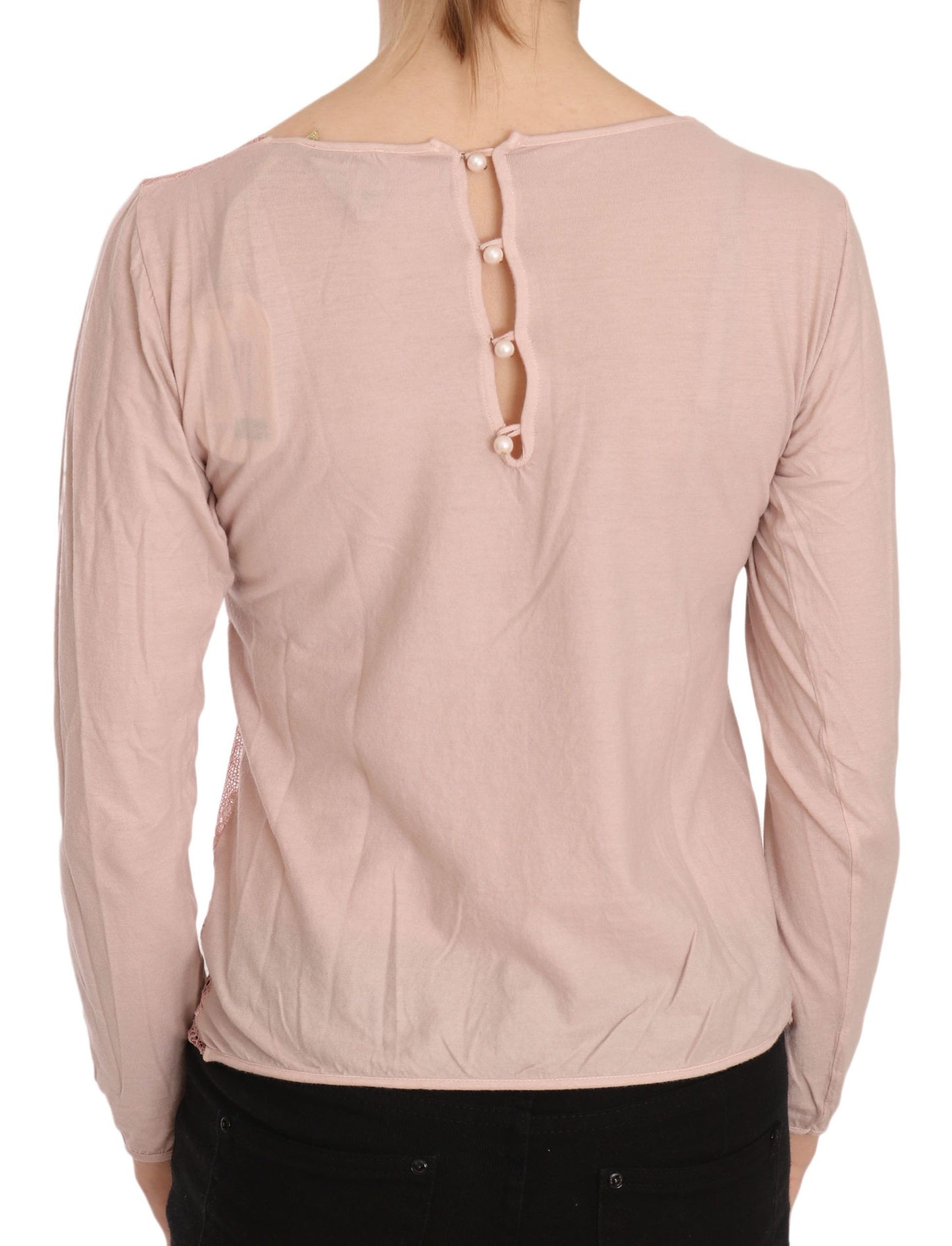 PINK MEMORIES Chemisier chic en coton transparent rose