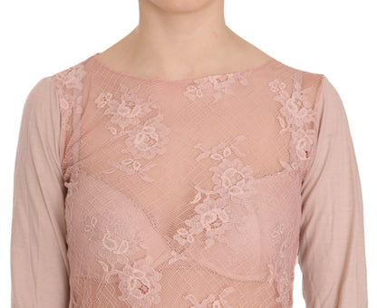 PINK MEMORIES Chemisier chic en coton transparent rose
