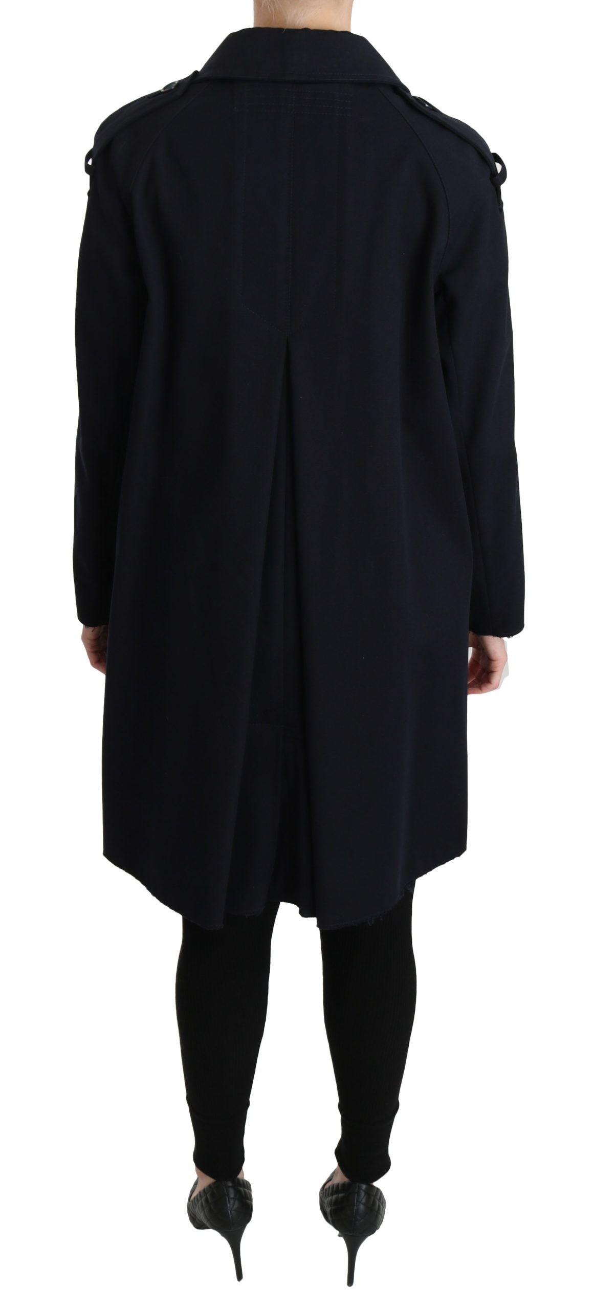 Dolce &amp; Gabbana Élégante veste bleue doublée à pois