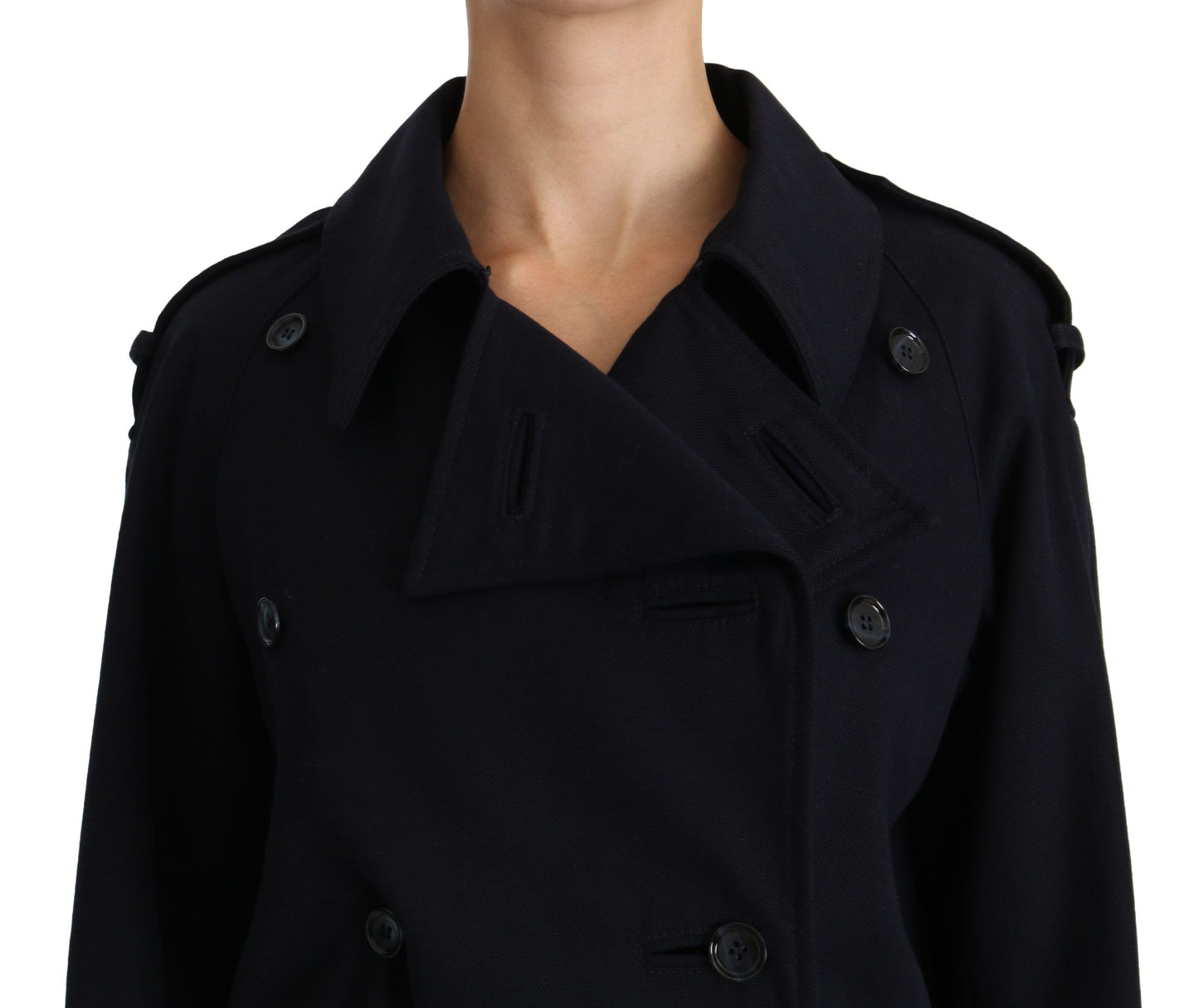 Dolce &amp; Gabbana Élégante veste bleue doublée à pois