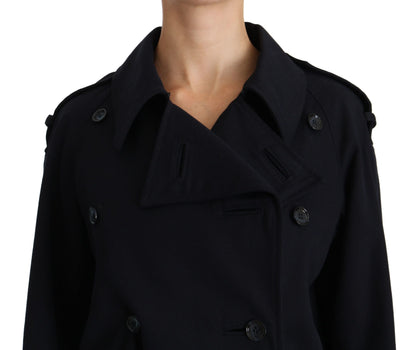 Dolce &amp; Gabbana Élégante veste bleue doublée à pois