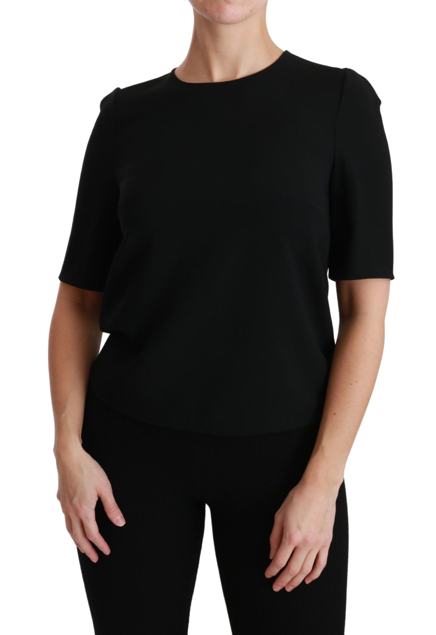 Dolce &amp; Gabbana - Chemisier extensible noir élégant