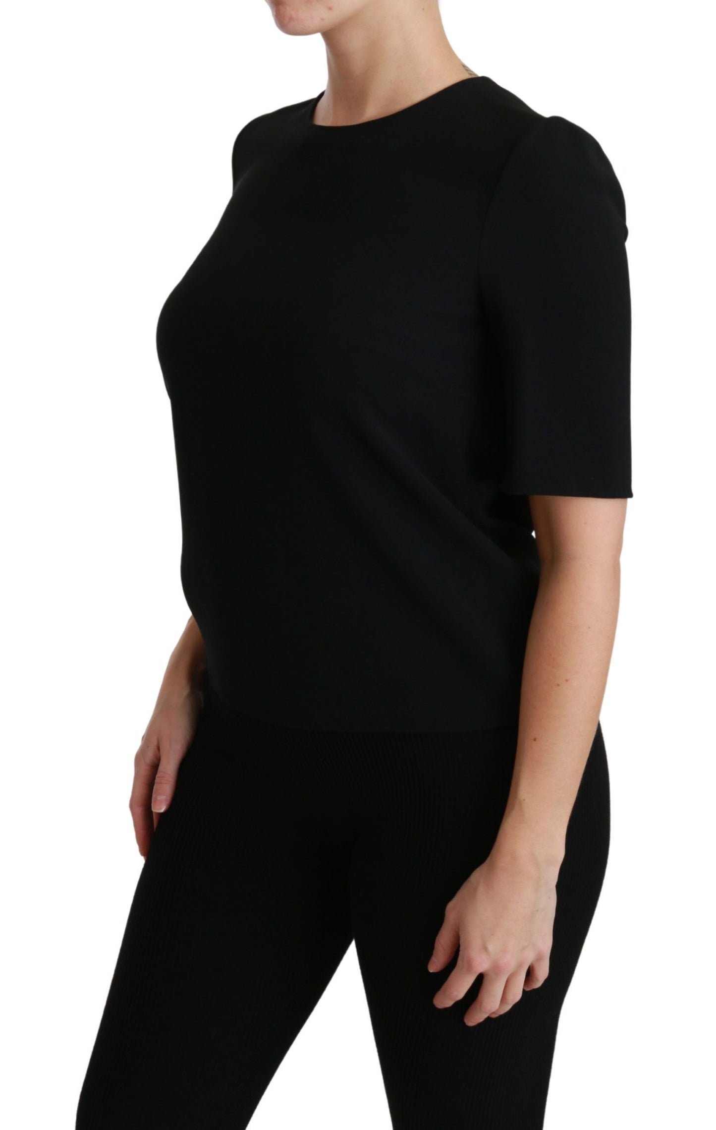 Dolce &amp; Gabbana - Chemisier extensible noir élégant