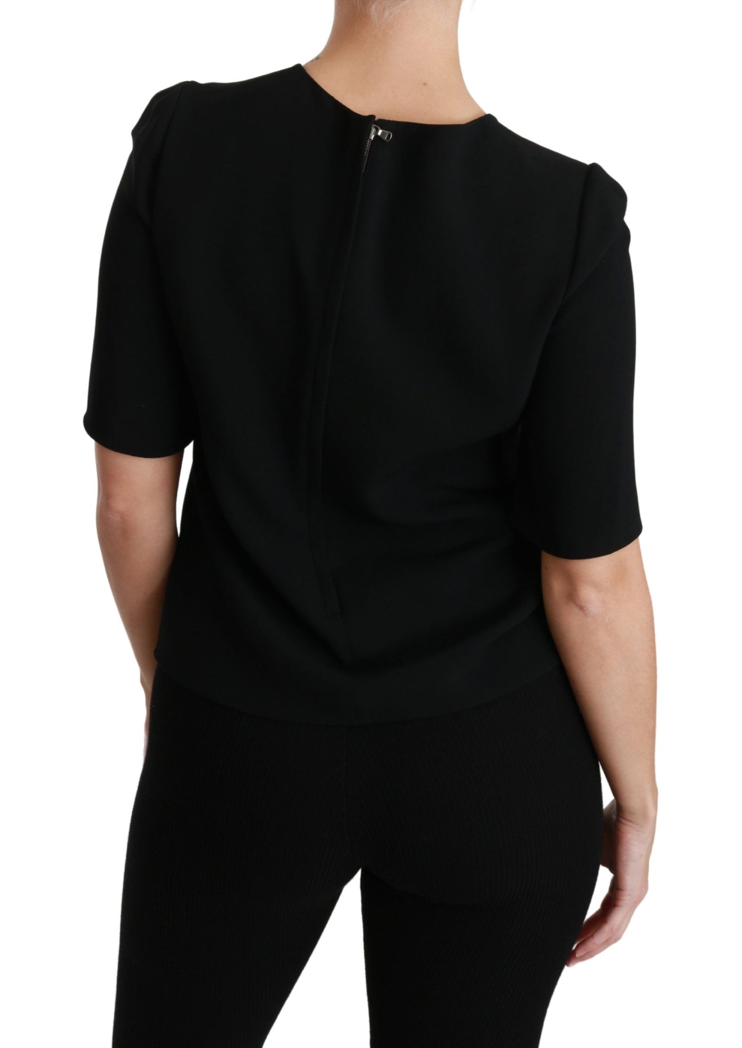 Dolce &amp; Gabbana - Chemisier extensible noir élégant