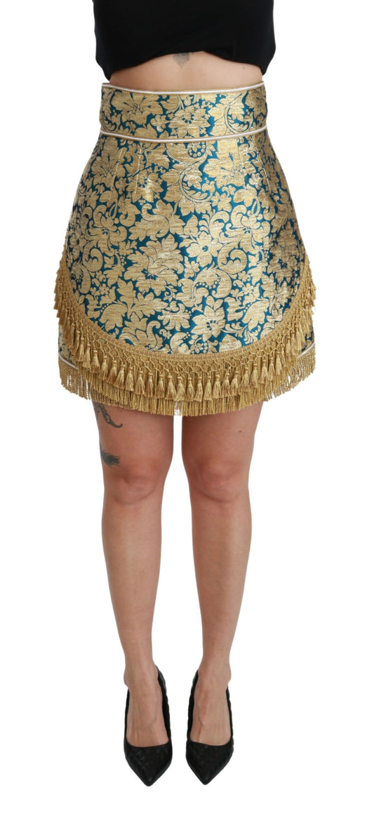 Dolce &amp; Gabbana sublime votre garde-robe avec notre exquise jupe dorée