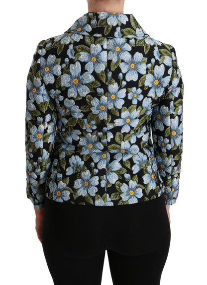 Dolce & Gabbana Multicolor Floral Blazer Coat Polyester Jacket by Dolce & Gabbana