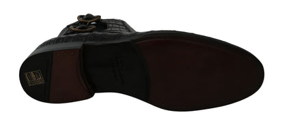 Bottes Derby Brogue élégantes Dolce &amp; Gabbana en cuir exotique