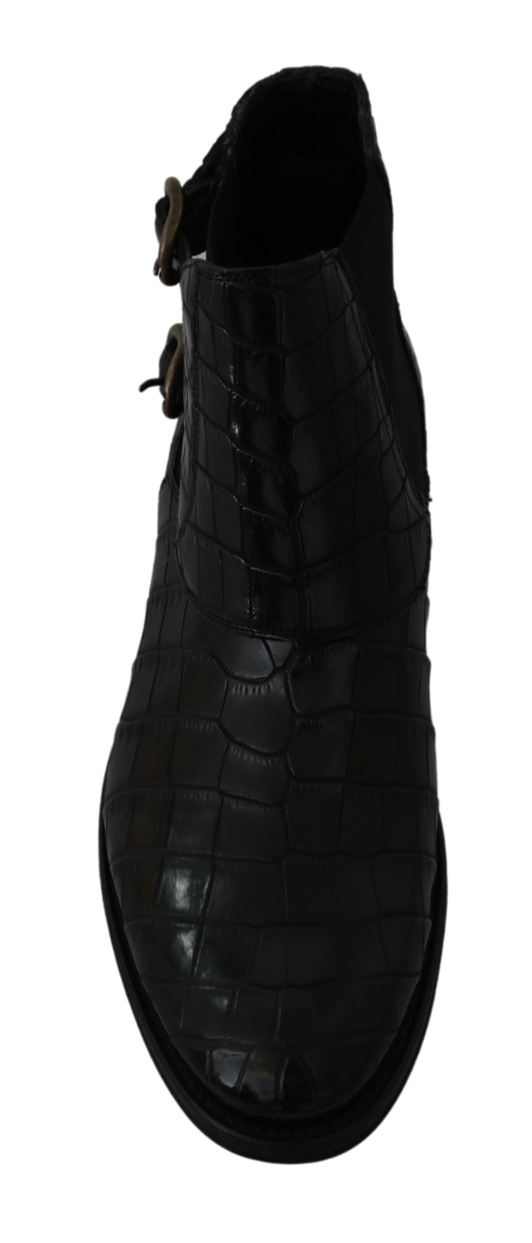 Bottes Derby Brogue élégantes Dolce &amp; Gabbana en cuir exotique