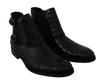 Bottes Derby Brogue élégantes Dolce &amp; Gabbana en cuir exotique