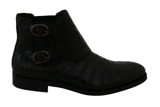 Bottes Derby Brogue élégantes Dolce &amp; Gabbana en cuir exotique