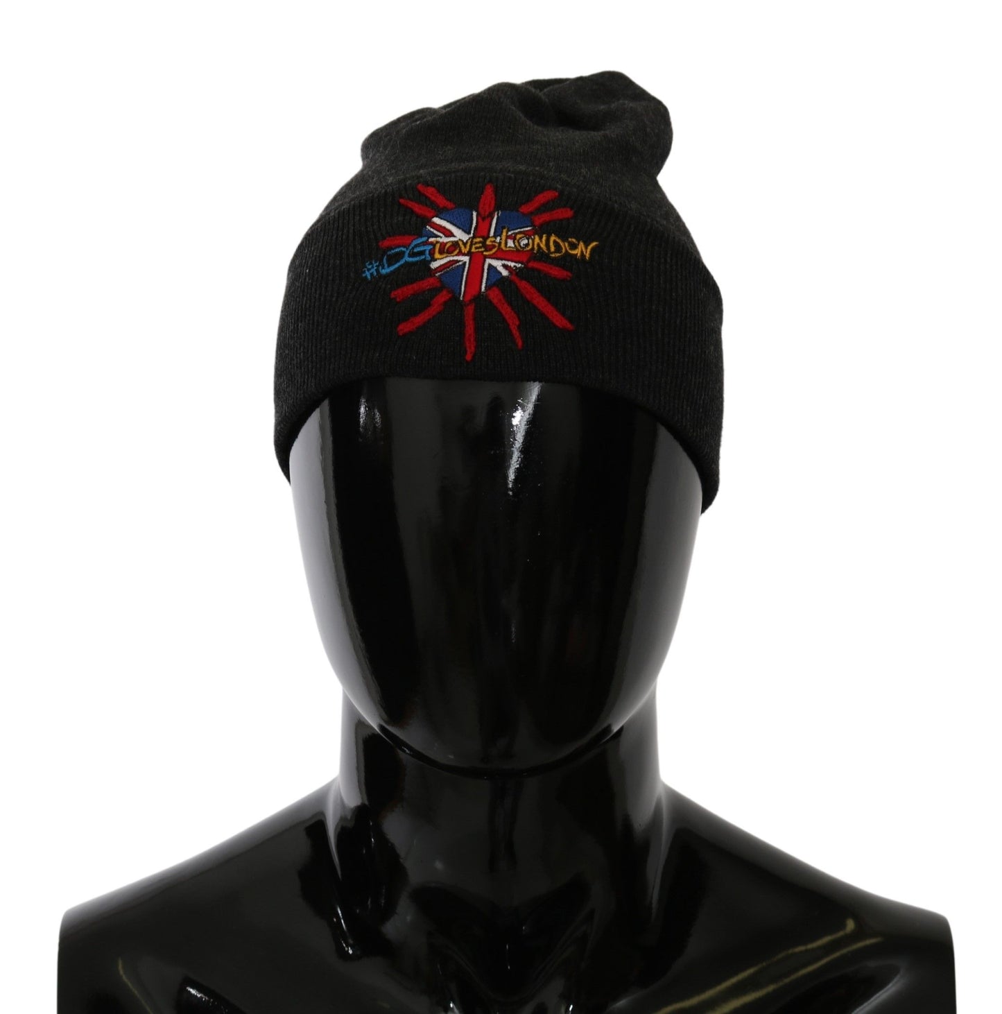 Bonnet gris chic Dolce &amp; Gabbana avec broderie exclusive