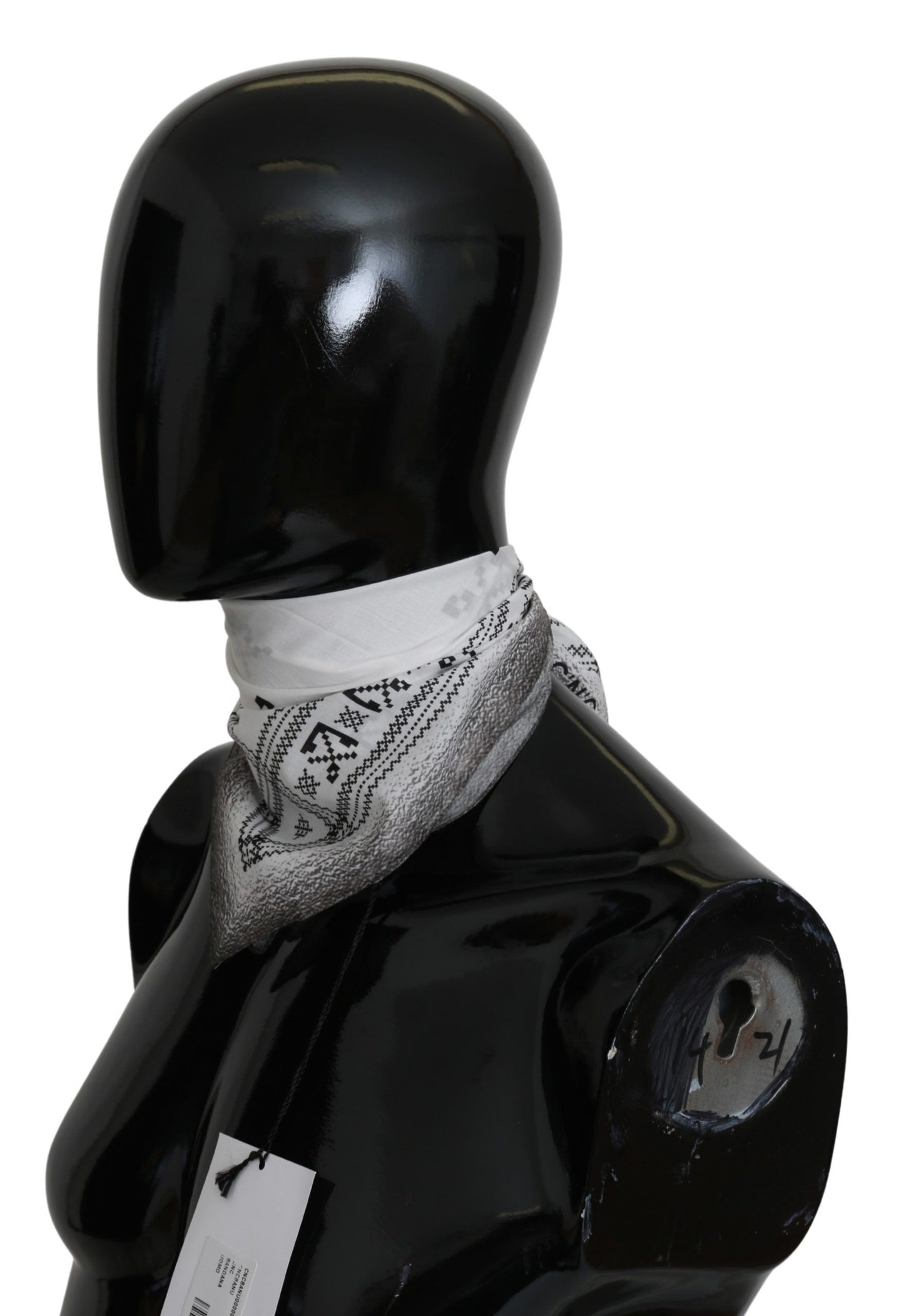 Écharpe homme en coton blanc Costume National Chic