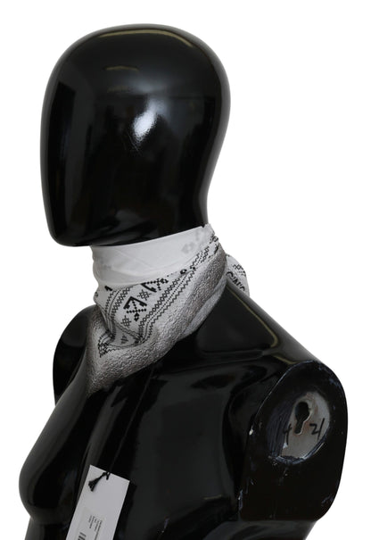 Écharpe homme en coton blanc Costume National Chic