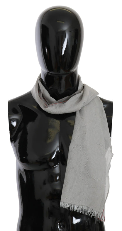 Écharpe élégante en coton gris pour homme, costume national