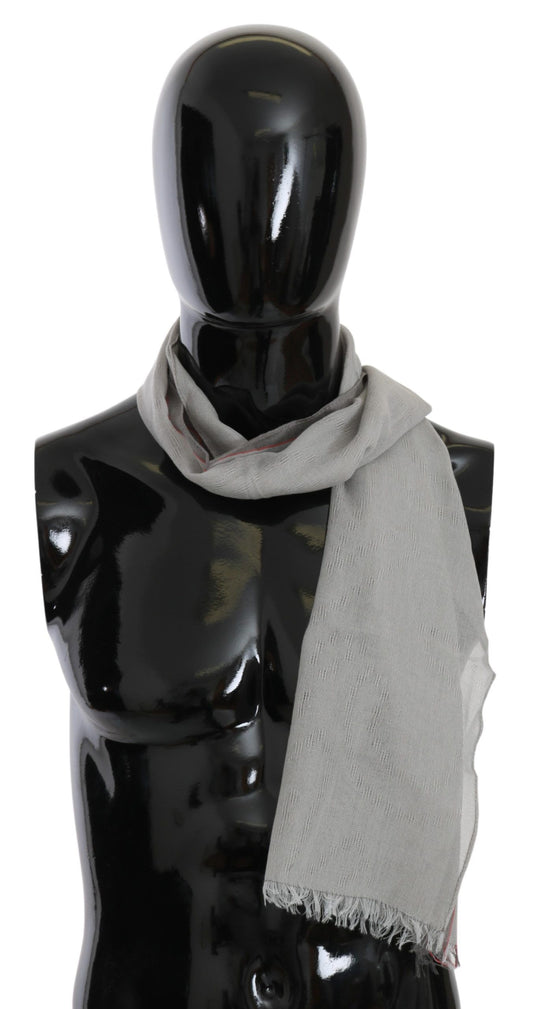 Écharpe élégante en coton gris pour homme, costume national